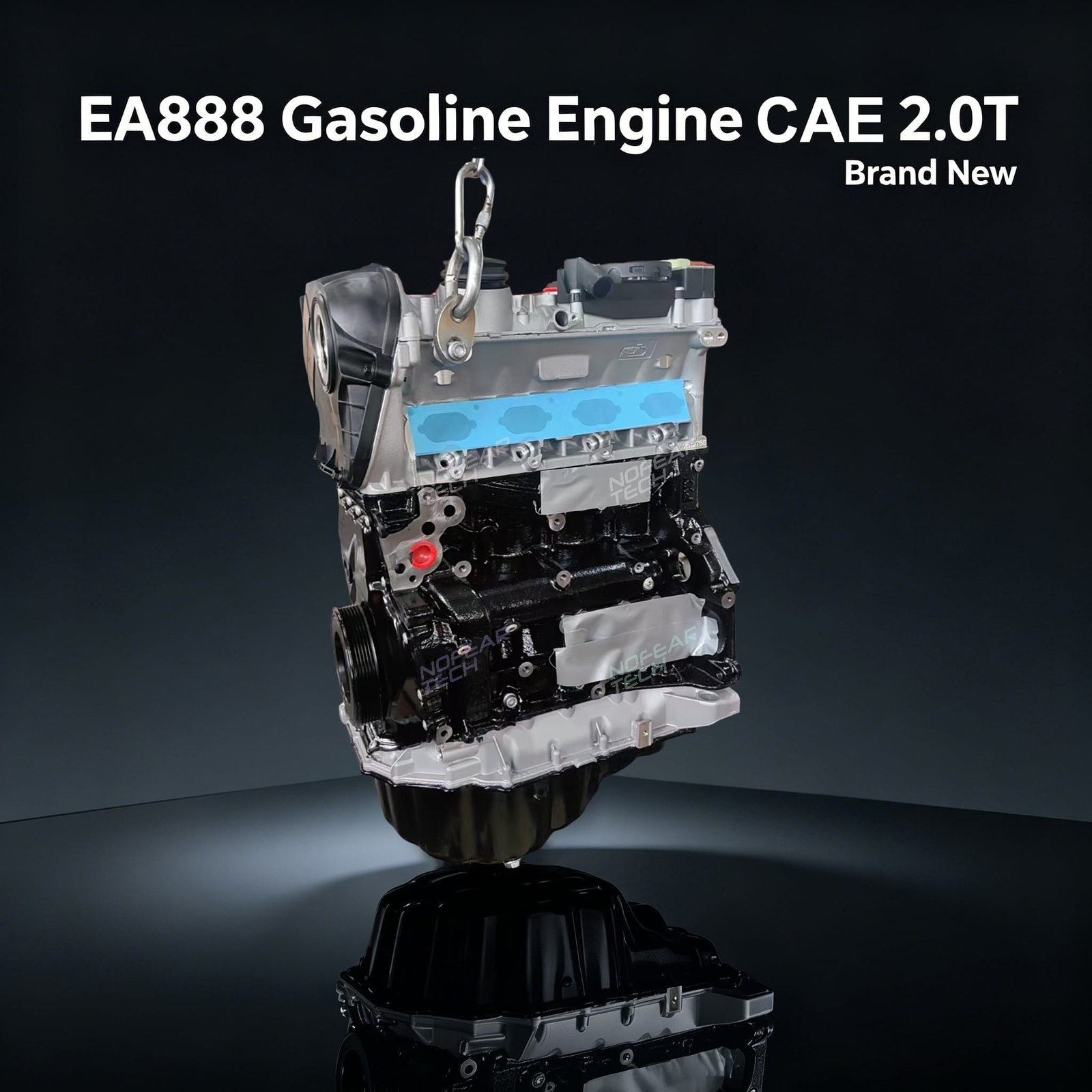 CAEA CAEB bare engine front view – VAG 2.0 TFSI EA888 Gen2