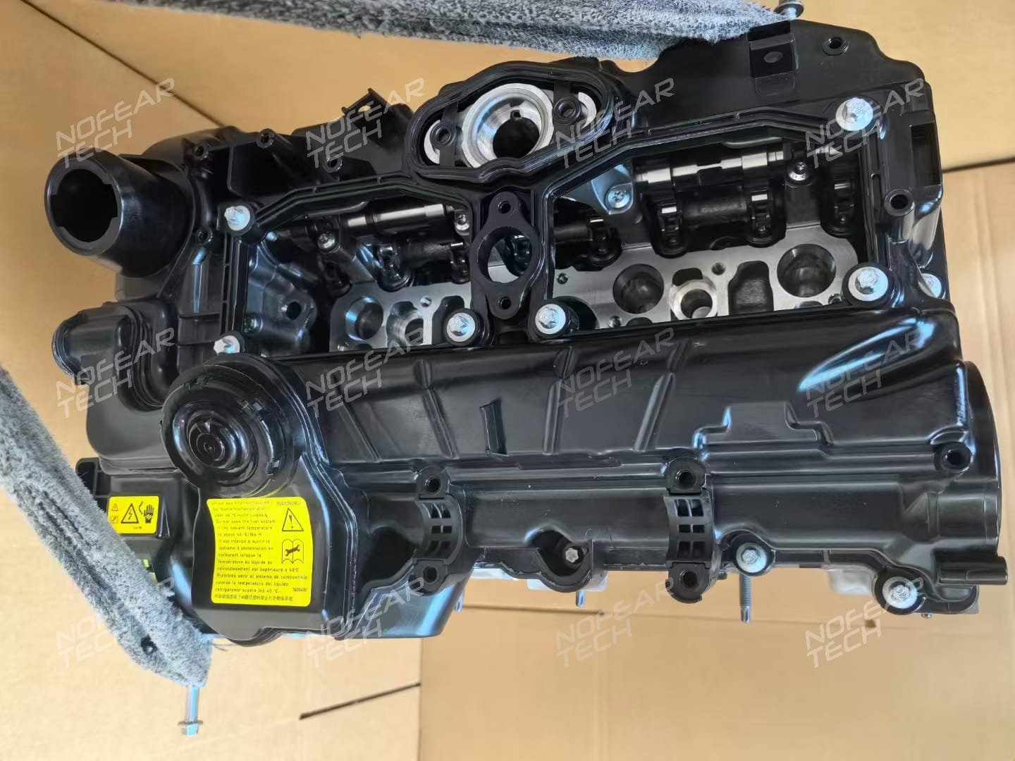 BMW N20B20 2.0L turbo engine cylinder head detail