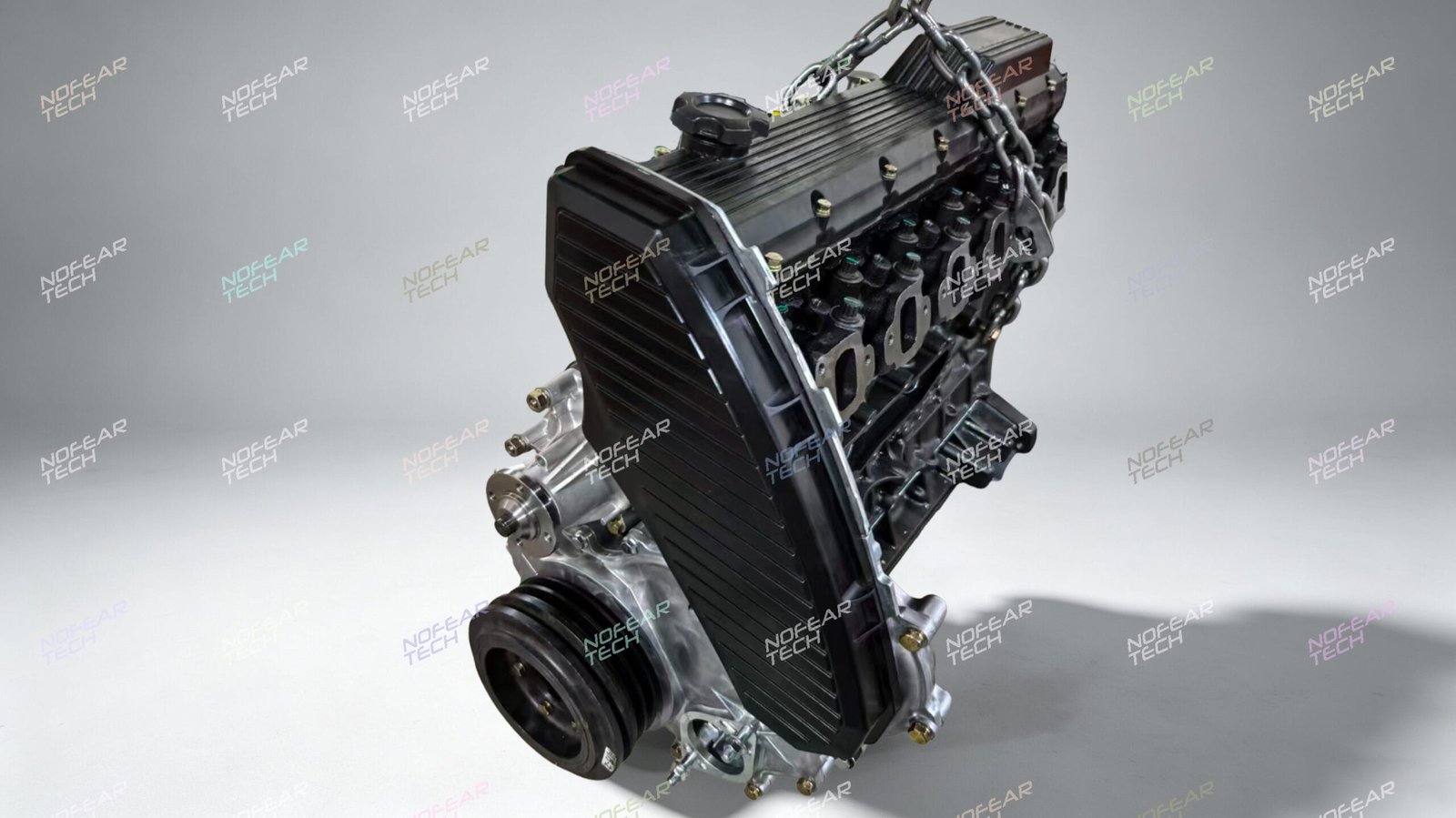 1HZ bare engine packed in wooden shipping crate