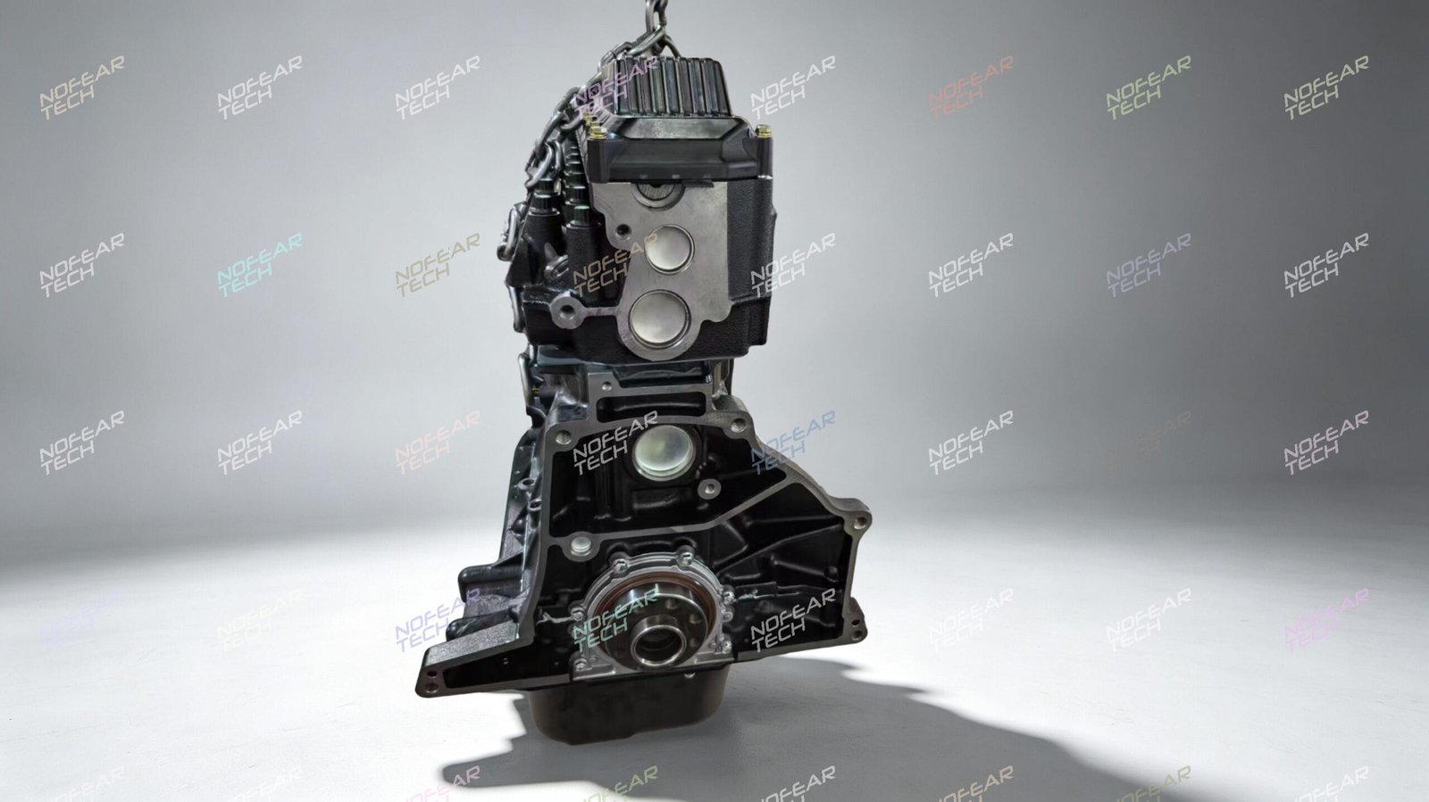 Toyota 1HZ 4.2L diesel cylinder head detail