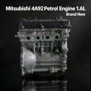 4A92 bare engine front view – Mitsubishi 1.6L MIVEC