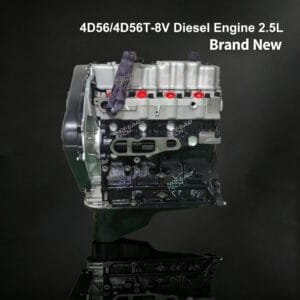 4D56 4D56T bare engine front view – Mitsubishi 2.5L diesel