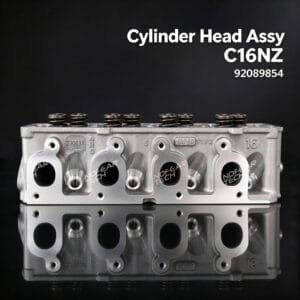 C16NZ cylinder head packed in wooden crate for international shipping
