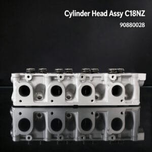 C18NZ cylinder head semi-assembly with OEM 90880028 label – Opel Vauxhall