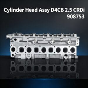 D4CB cylinder head assembly front view – Hyundai Kia 2.5L CRDi