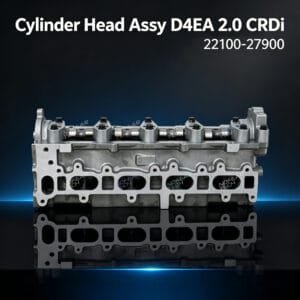 D4EA cylinder head assembly front view – Hyundai Kia 2.0L CRDi