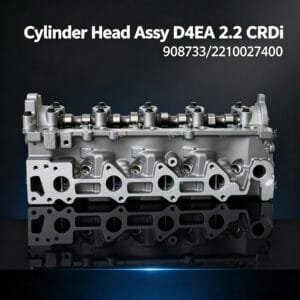 D4EB cylinder head packed in wooden crate for international shipping