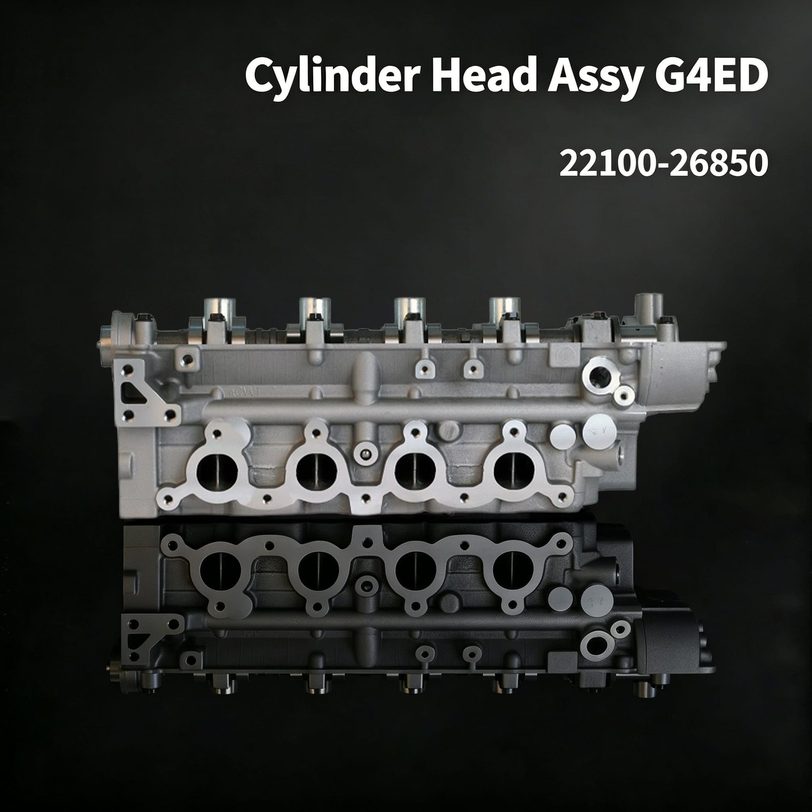 G4ED cylinder head assembly front view – Hyundai Kia 1.6L Alpha II