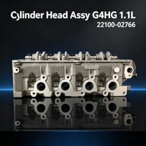 G4HG cylinder head assembly front view – Hyundai Kia 1.1L Epsilon
