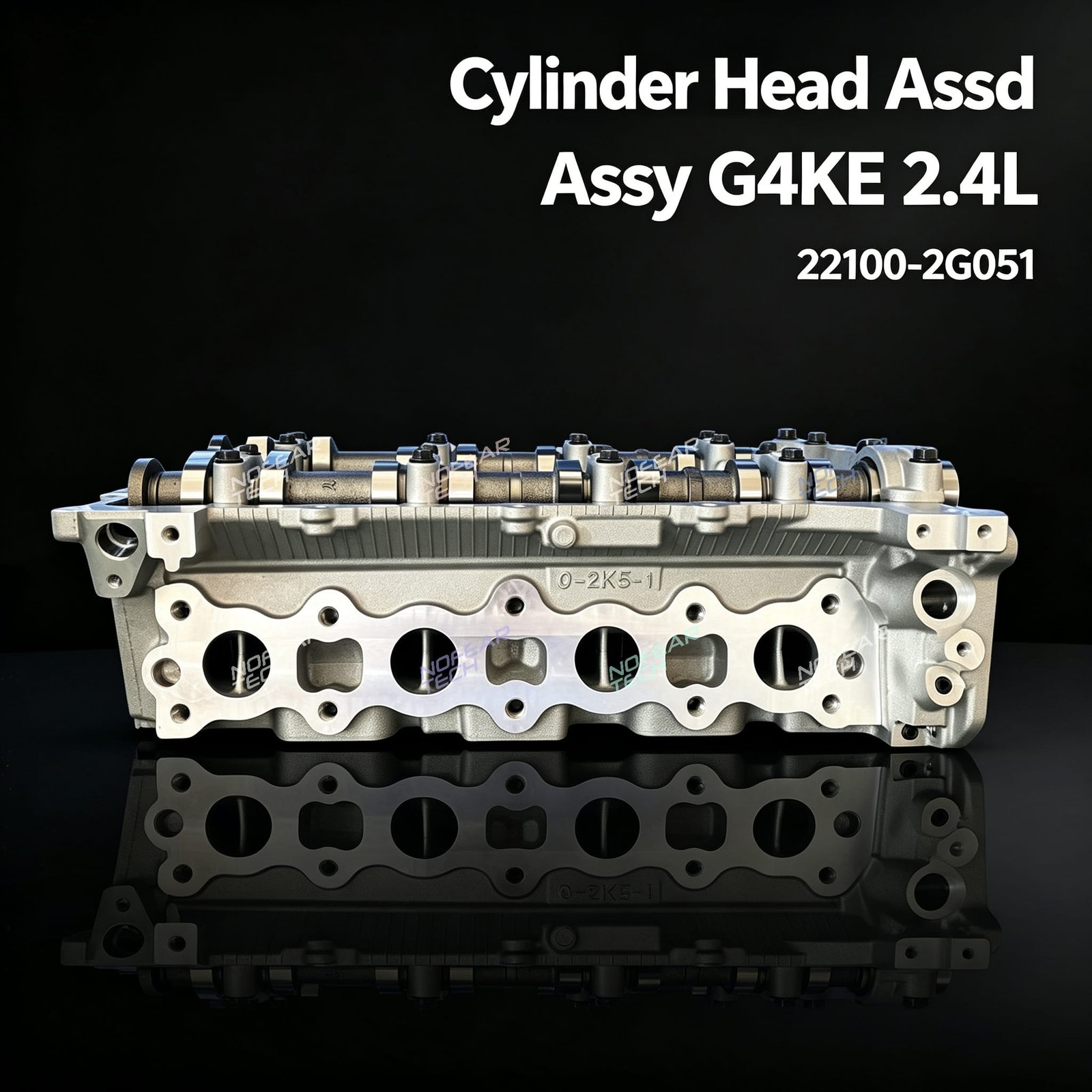 G4KE cylinder head assembly front view – Hyundai Kia 2.4L Theta II petrol