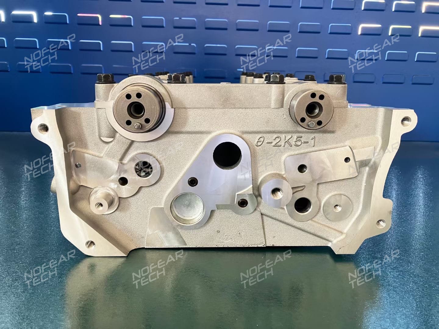G4KE cylinder head packed in wooden shipping crate