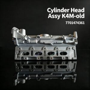 K4M old cylinder head assembly front view – Renault 1.6L petrol