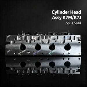 K7M K7J cylinder head assembly front view – Renault petrol