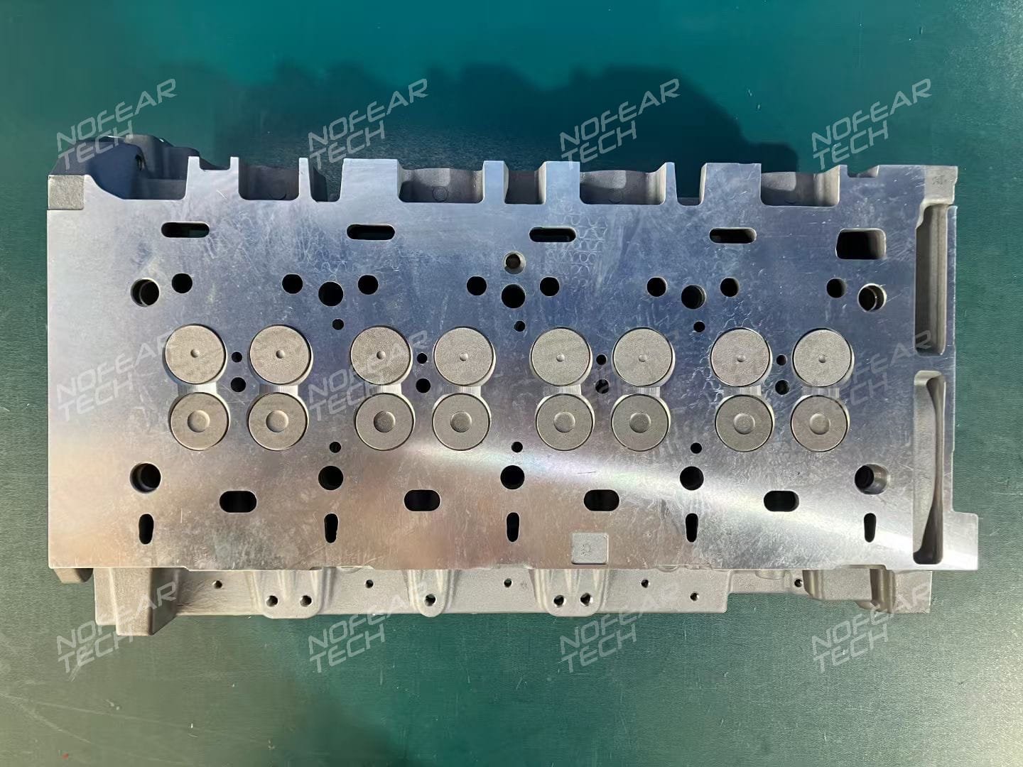 G9T 645 cylinder head packed in wooden shipping crate