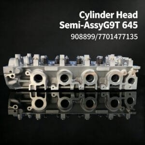 G9T 645 cylinder head semi-assembly front view – Renault 2.2L diesel