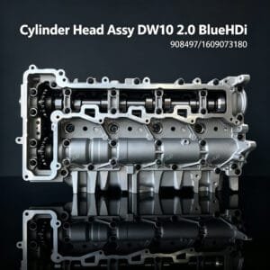 DW10 cylinder head assembly front view – Peugeot Citroën Ford Toyota 2.0 HDi