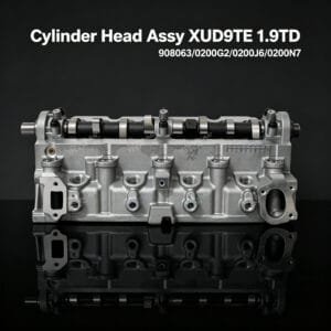 DHX XUD9TE cylinder head assembly front view – Peugeot Citroën Fiat 1.9 TD