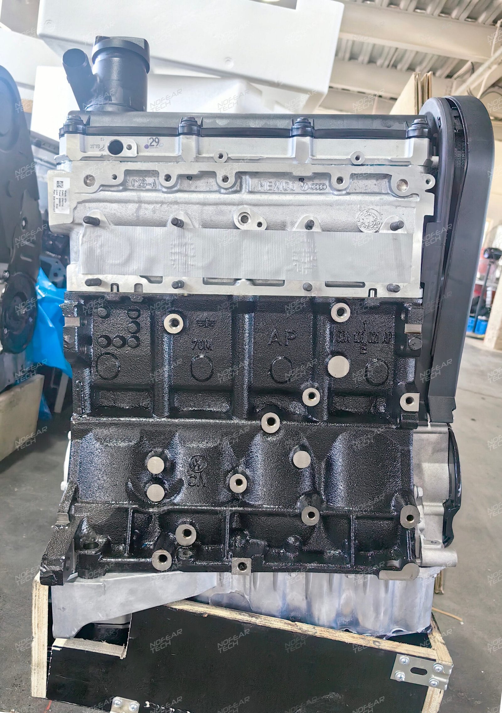 BSE engine block left side intake ports