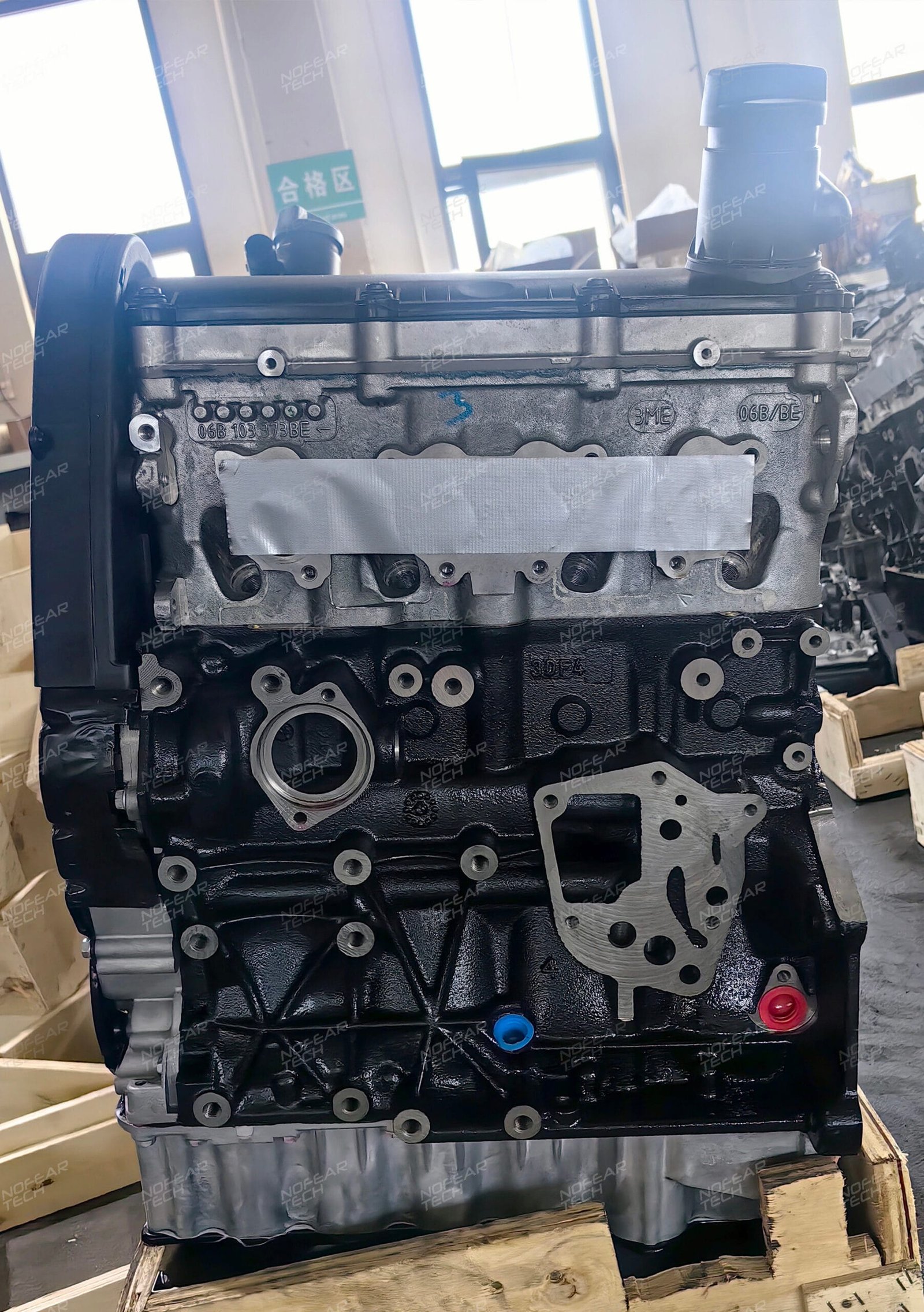 BSE long block right side exhaust ports