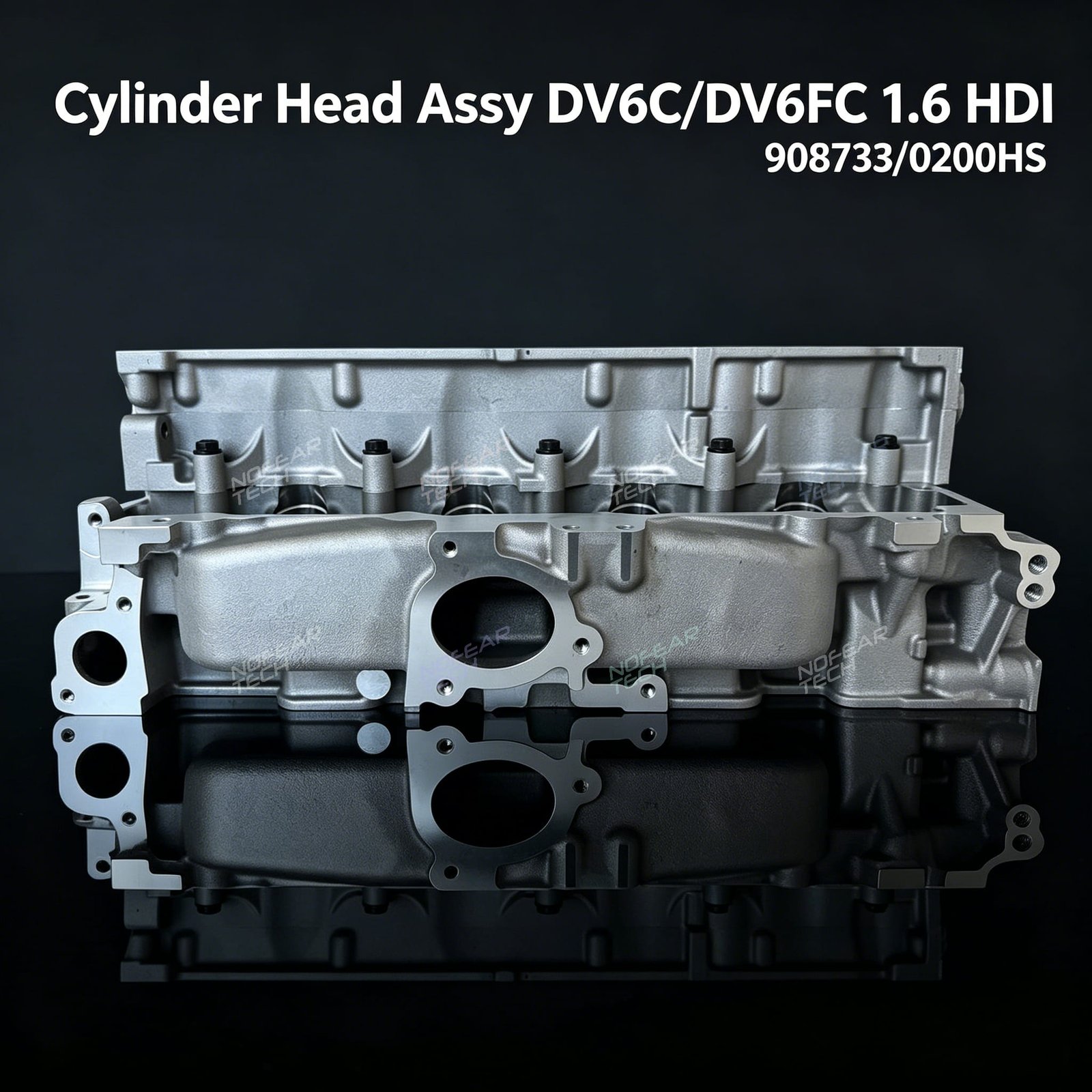 DV6DTED cylinder head assembly front view – Peugeot Citroën Ford Volvo 1.6 HDi