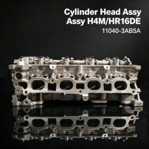 H4M HR16DE 8 injector cylinder head assembly front view – Renault Nissan 1.6L petrol
