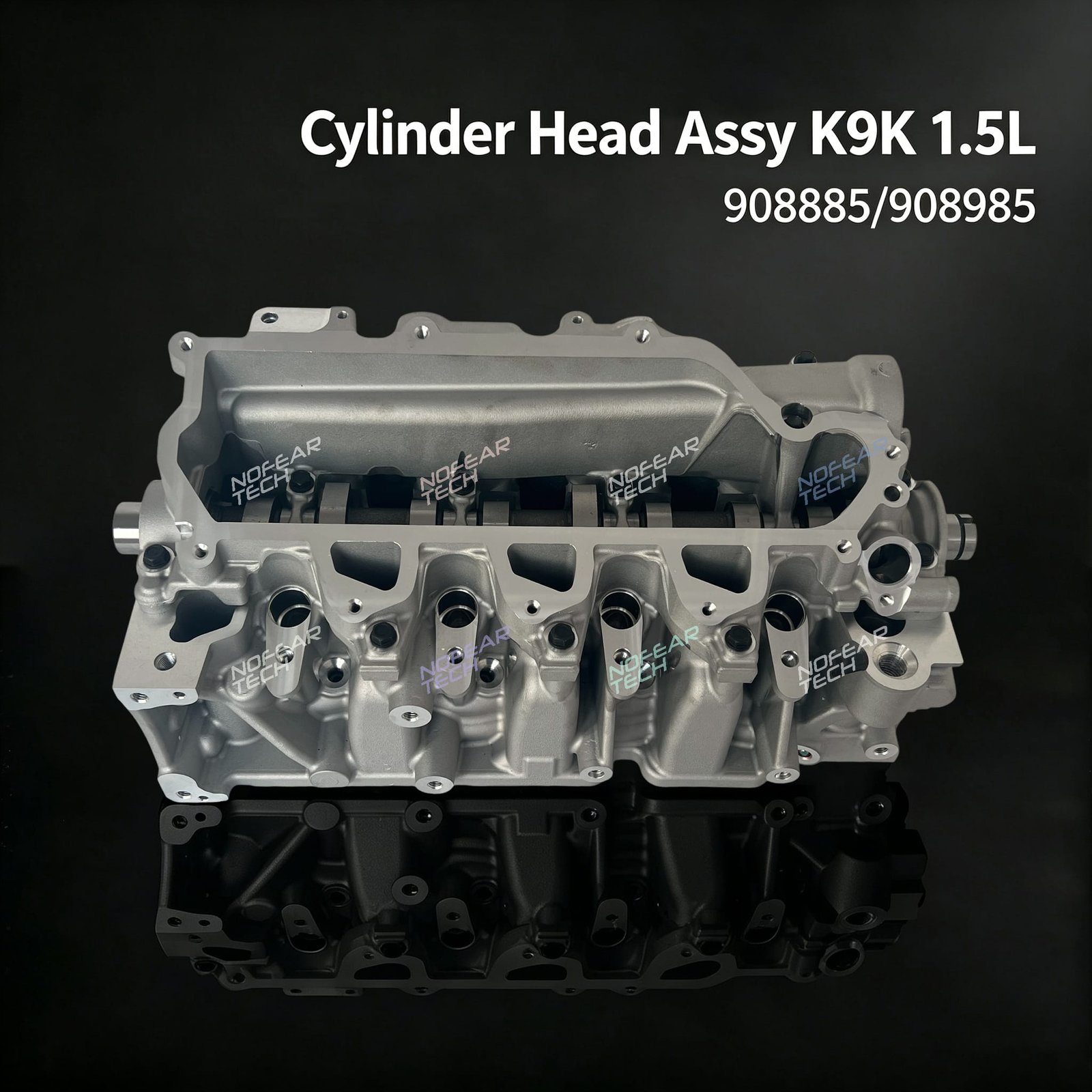 K9K cylinder head assembly front view – Renault Dacia Nissan Mercedes 1.5L diesel