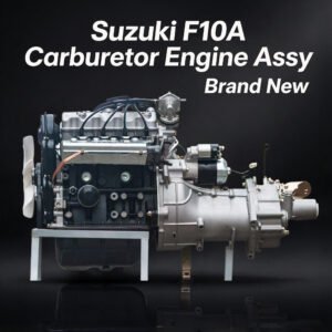 F10A complete engine with 5-speed manual gearbox front view for Suzuki SJ410 1.0L